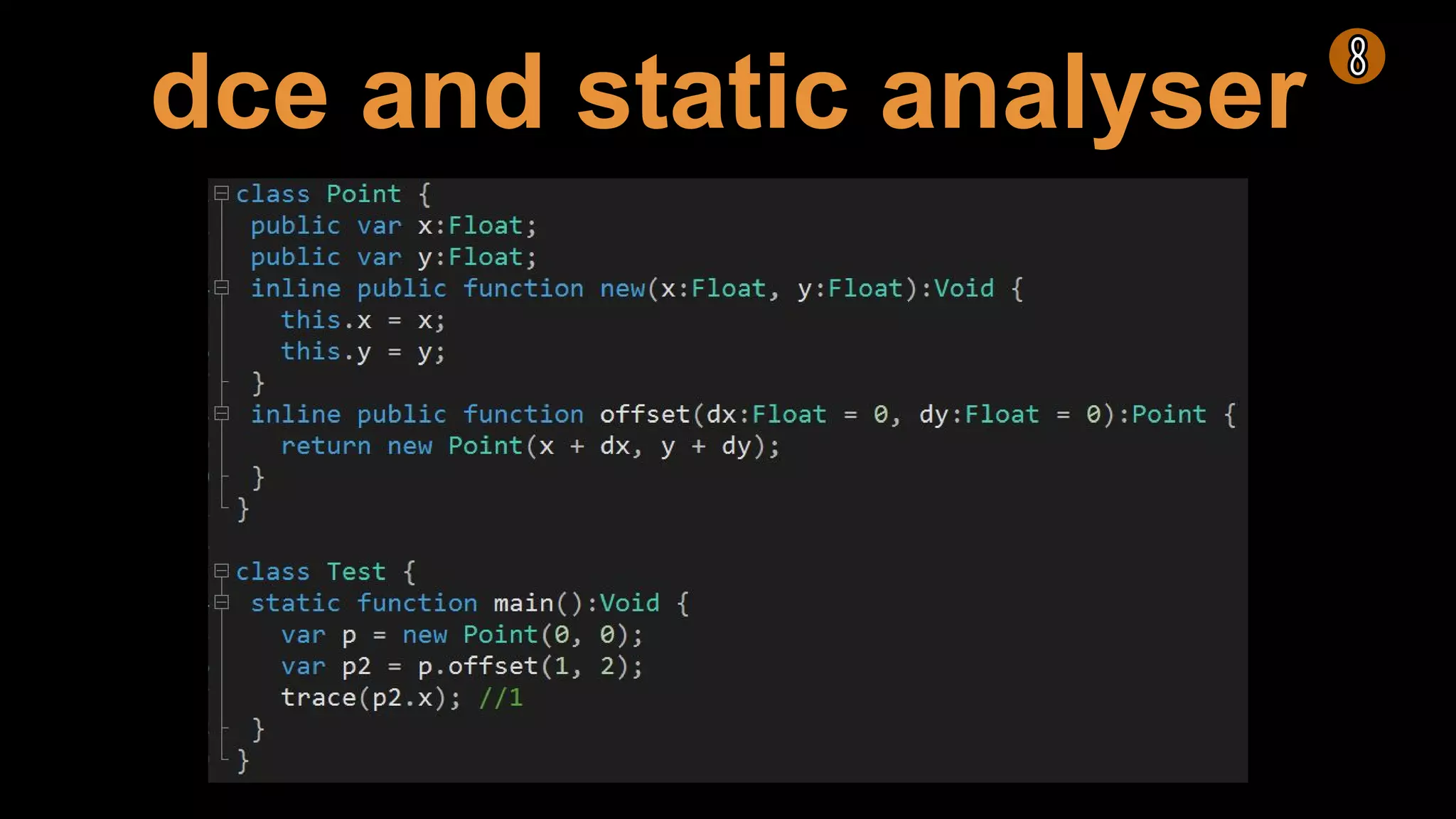 dce and static analyser
 
