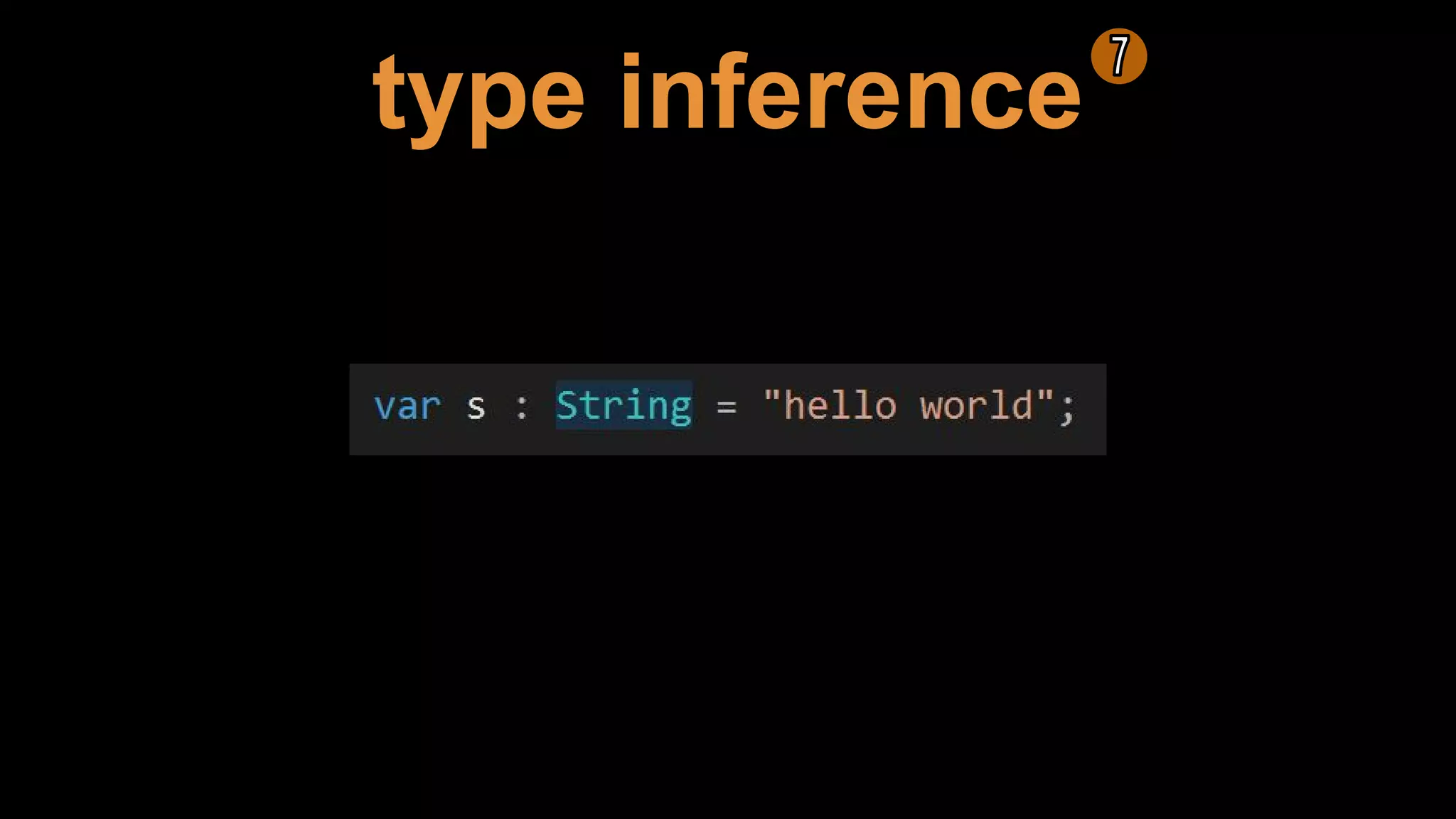 type inference
 
