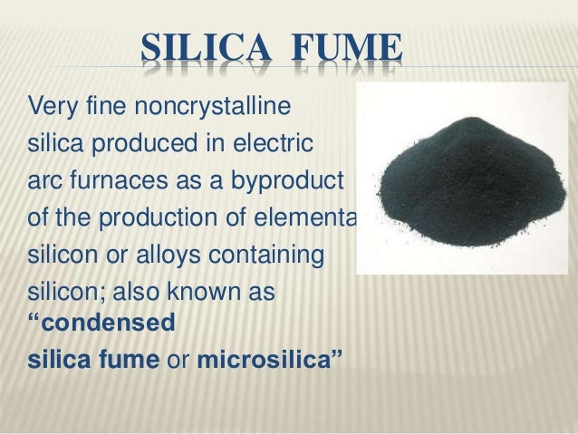 Silica Fumes for Concrete Online