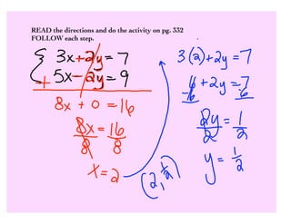 7.3 Elimination Method | PPT