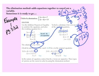 7.3 Elimination Method | PDF