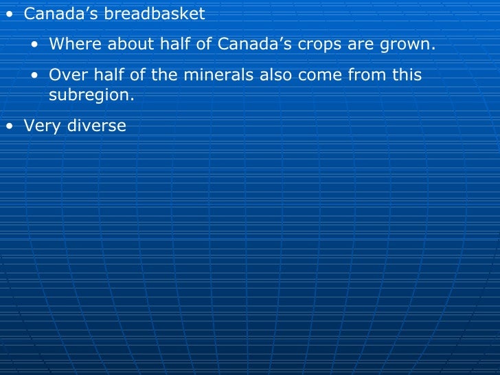 7.3 Subregions of Canada