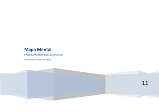 Mapa Mental
PROGRAMACIÓN Gido & Clements
Alina Leticia Carrión Mendiola




                                 11
 