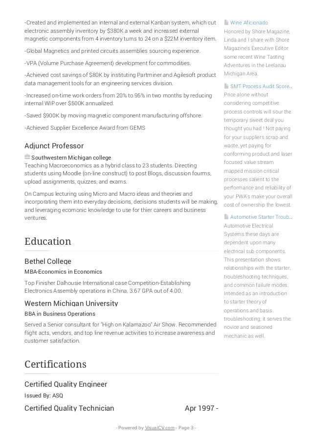 Doc engineer job mount quality resume surface