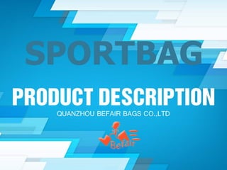 sports and event bag catalogue