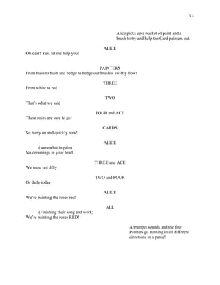 Alice Script Sample Alice-In-Wonderland-Script | PDF