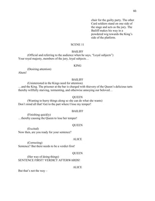 Alice Script Sample Alice-In-Wonderland-Script | PDF