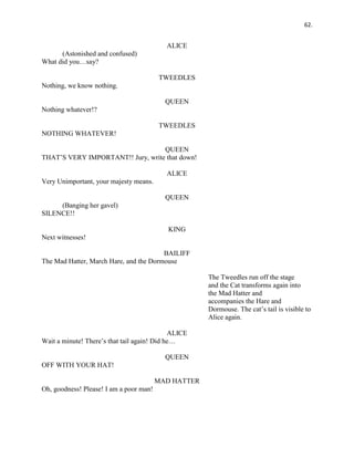 Alice Script Sample Alice-In-Wonderland-Script | PDF