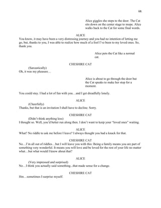 Alice Script Sample Alice-In-Wonderland-Script | PDF