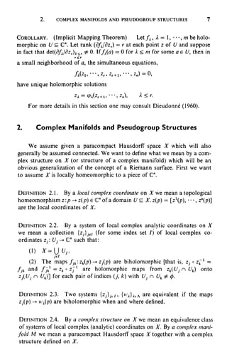 Complex Manifolds 1, reprint with errata Edition James Morrow | PDF