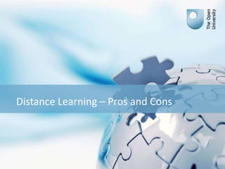 Distance Learning – Pros and Cons
 
