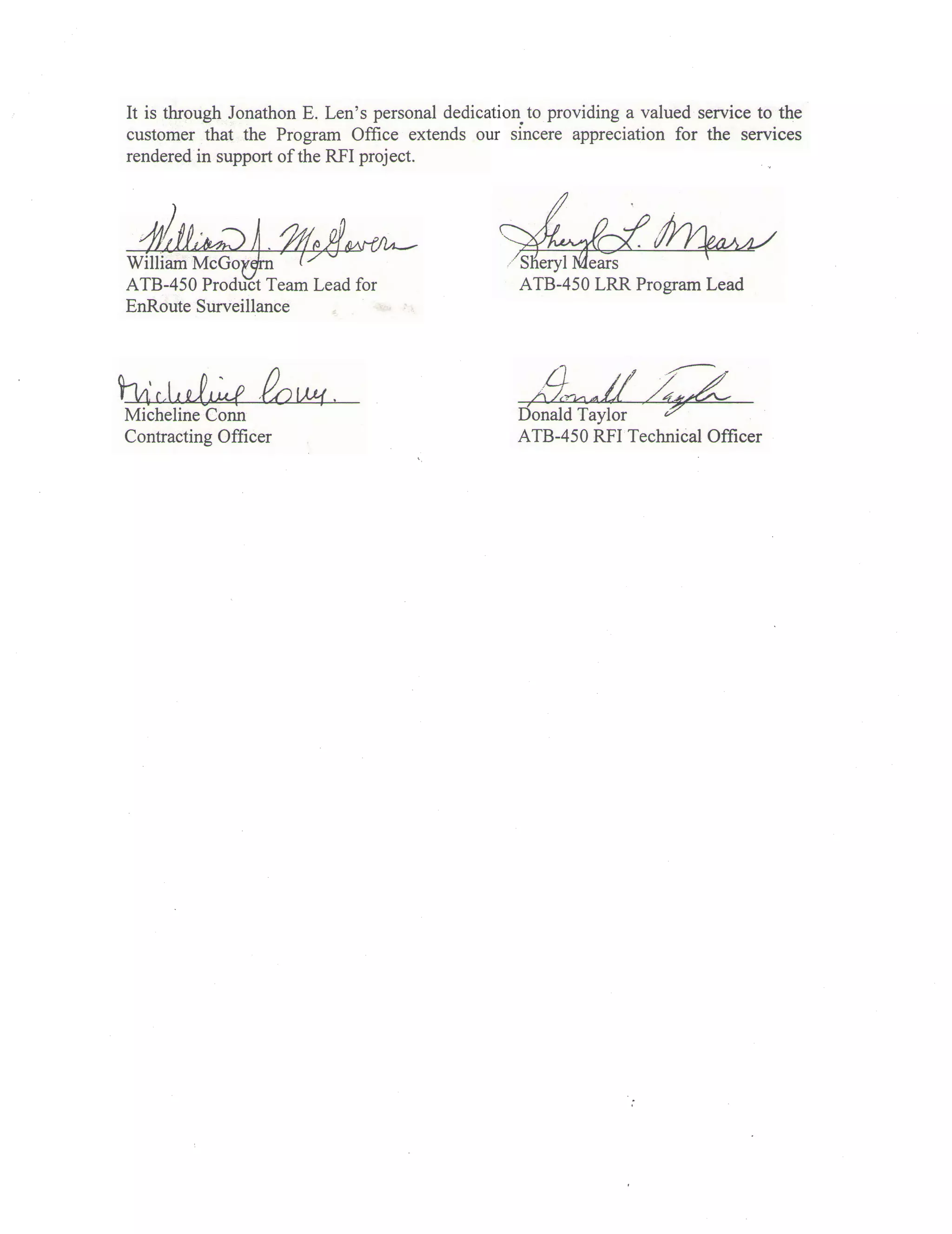 FAA Appreciation Letter | PDF