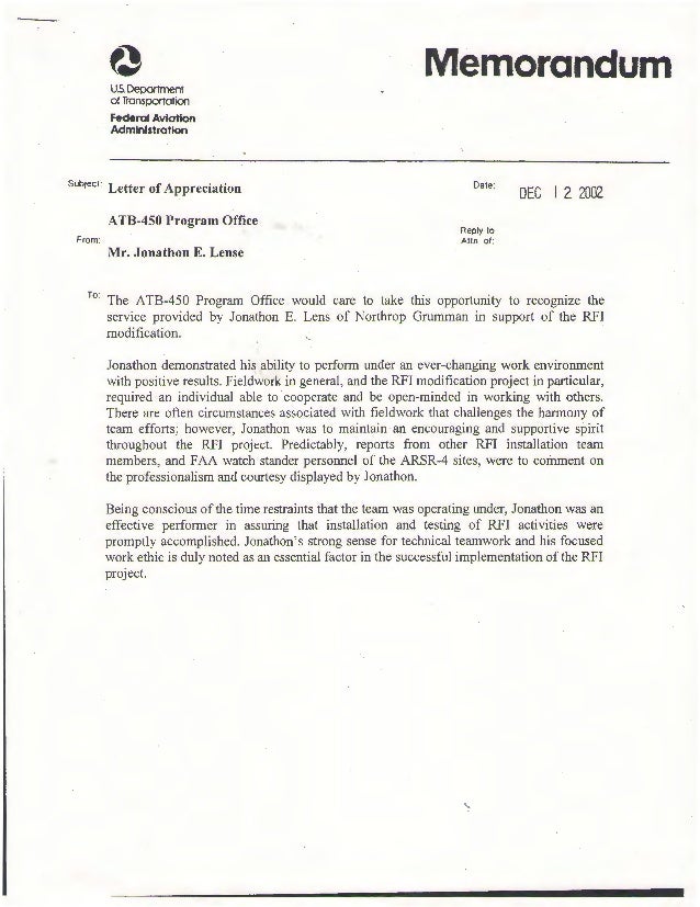 appreciation letter on team work faa appreciation letter appreciation letter on team work faa appreciation letter