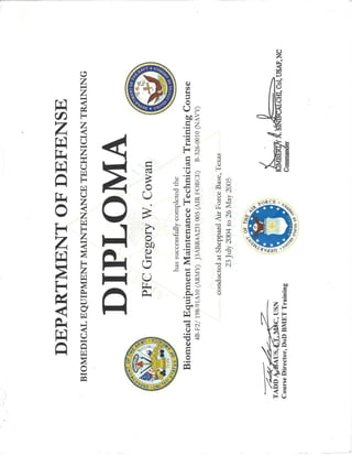 DoD BMET Diploma