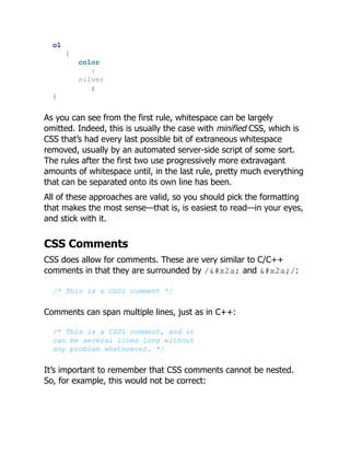 CSS: The Definitive Guide Web Layout and Presentation Eric A. Meyer | PDF