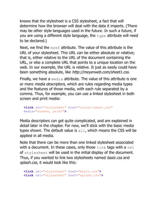CSS: The Definitive Guide Web Layout and Presentation Eric A. Meyer | PDF