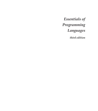 Essentials of Programming Languages Third Edition Daniel P. Friedman | PDF