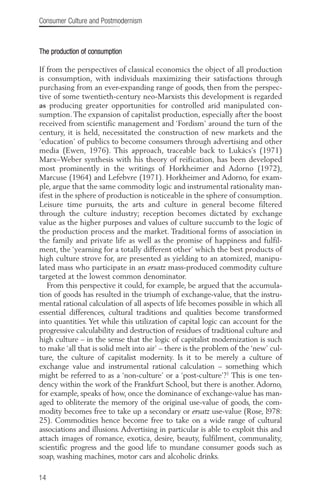 Consumer Culture And Postmodernism Published In Association With Theory ...