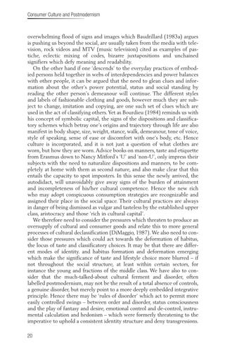 Consumer Culture And Postmodernism Published In Association With Theory ...