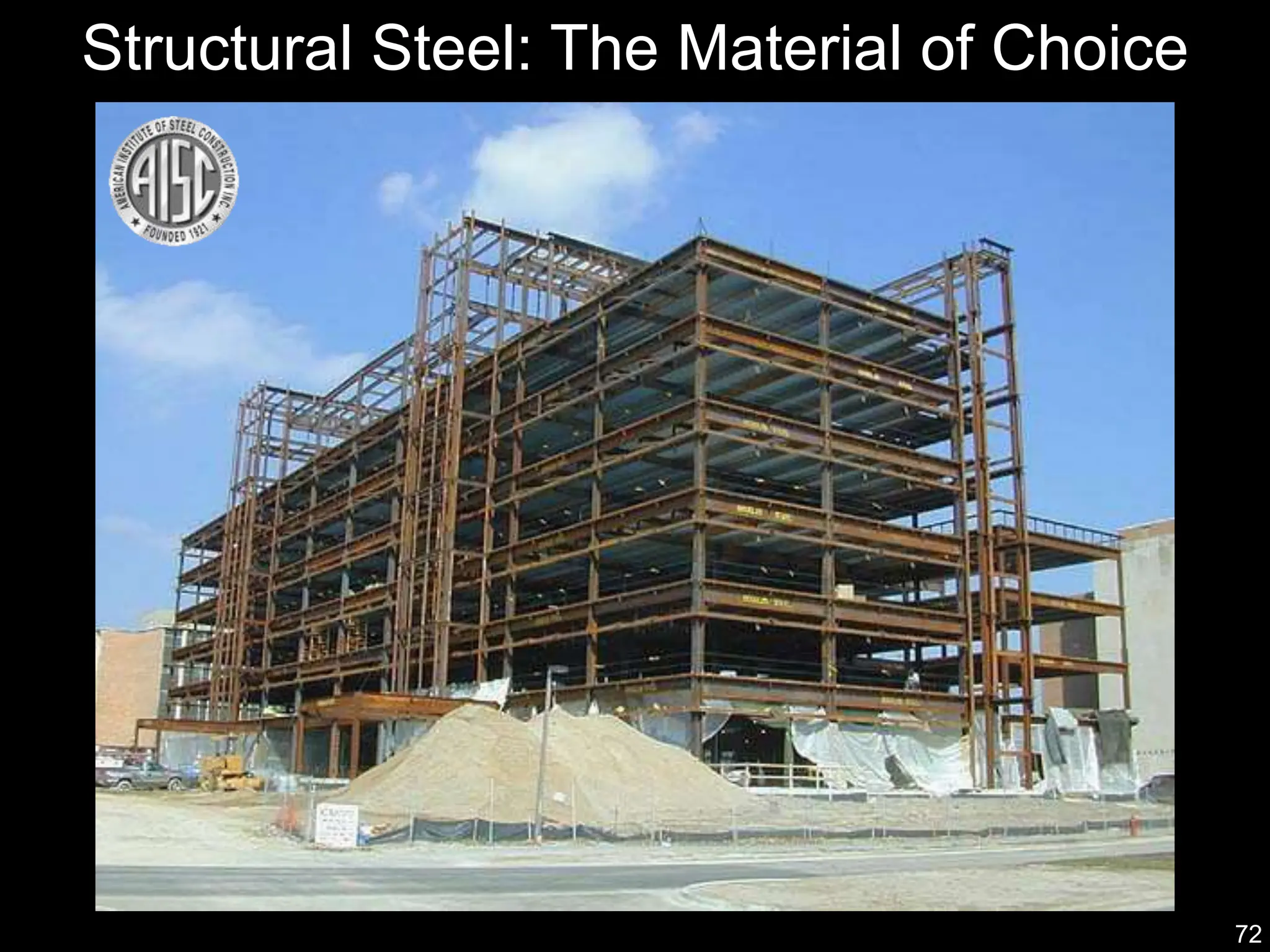 72
Structural Steel: The Material of Choice
 