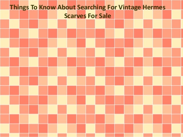 vintage hermes scarf for sale