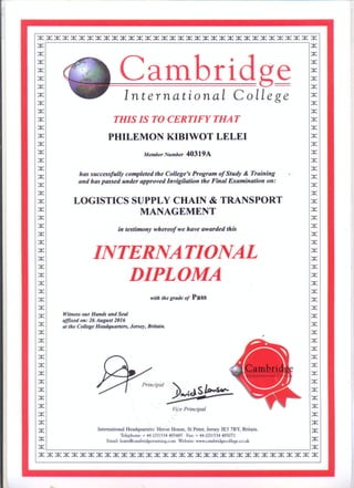 Diploma Certifate