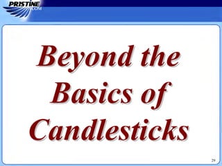 Beyond theBeyond the
Basics ofBasics of
CandlesticksCandlesticks
29
 