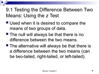 hypothesis testing elementary statistics | PPT
