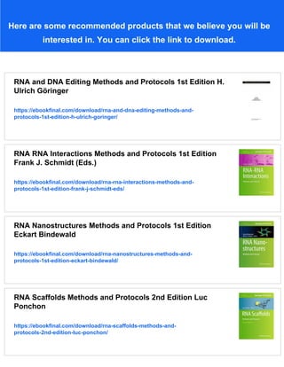 DNA and RNA Profiling in Human Blood Methods and Protocols 1st Edition ...