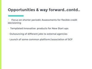 Scf Jobs SCF in India an overview and way forward | PDF