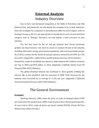 Eni SpA Case Analysis | DOCX