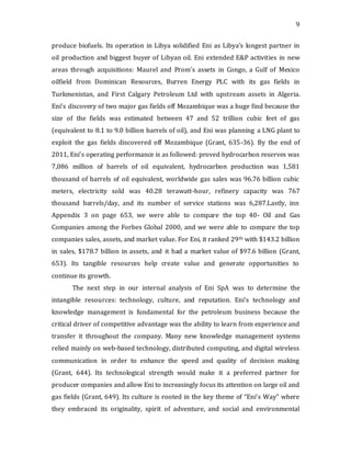 Eni SpA Case Analysis | DOCX