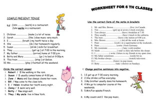 7395229 simple present tense worksheet