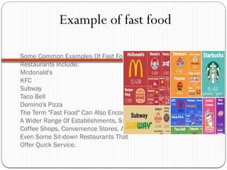 739567213-Ppt-on-Fast-Food.pptx thuyet trinh ve thuc an nhanh | PPTX