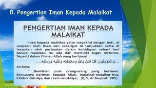 Iman kepada malaikat Allah dan Tugasnya, Jibril mikaik izril izrafil ...