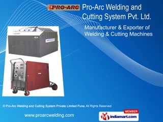 Manufacturer & Exporter of
Welding & Cutting Machines
 