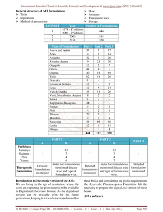 A Brief Insight into AFI Ayurvedic Formulary of India | PDF