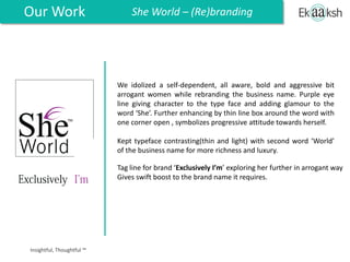 Our Work
Earlier
Now the brand has more appeal,
identity and story.
Being a battery brand name and a manufacturing company,
we played with typography and typeface. Spaces introduced
in fonts represent power & electric feel. We emphasized on
‘ON’ and gave it a ‘turn on’ face. It has more relevancy
towards battery business segment and alternative power
sources. The Sun color used is showing solar and the green
color symbolizes green and clean energy.
The tag line for the brand ‘Our technology, Your trust’
represents both brand and organization.
Which is ‘superior in technology and consumer trust’.
Insightful, Thoughtful ™
Marathon Batteries - (Re)branding
 
