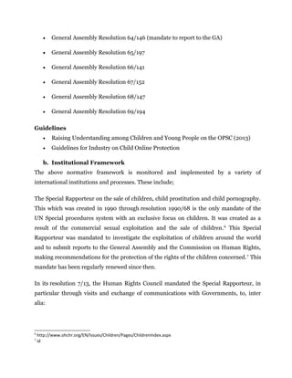 Brief on the protection of Children, recent | DOC
