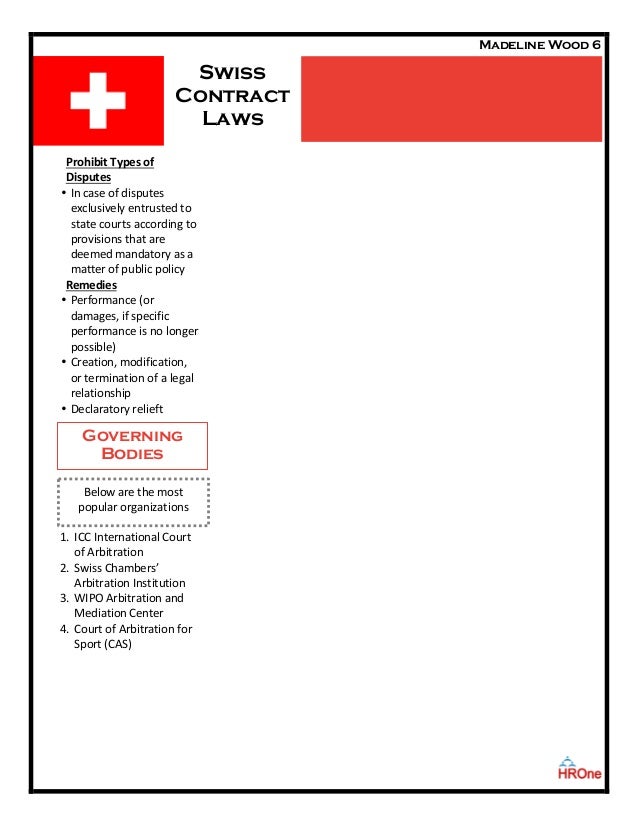 Swiss Contract Law