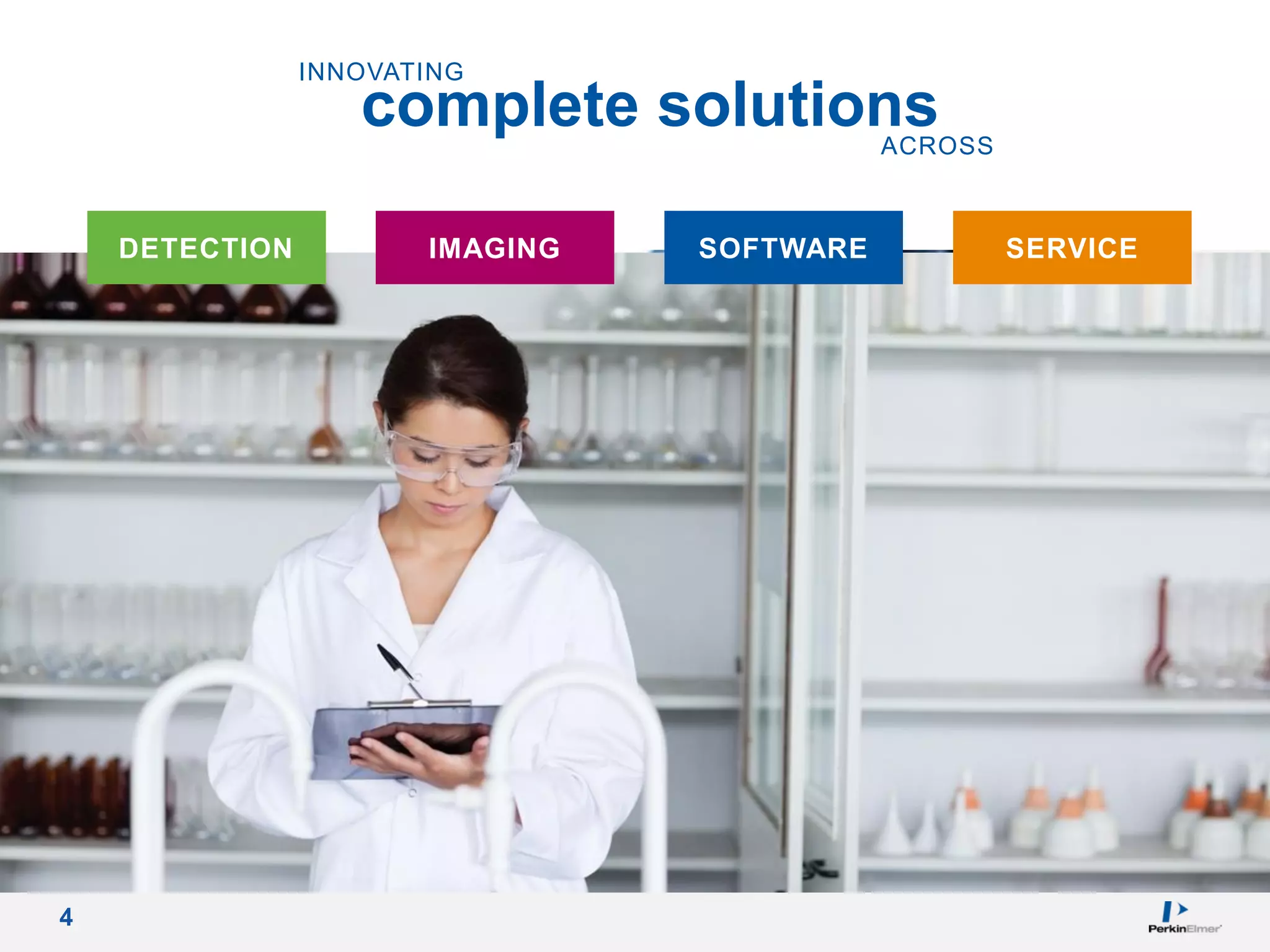 4
complete solutions
INNOVATING
ACROSS
DETECTION IMAGING SOFTWARE SERVICE
 