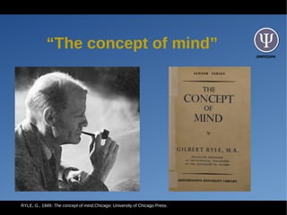 UNIFESSPA
“The concept of mind”
RYLE, G., 1949. The concept of mind,Chicago: University of Chicago Press.
 