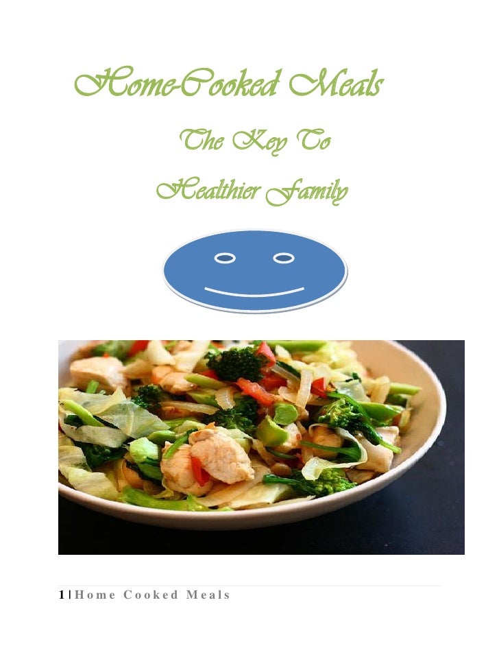 HomeCooked Meals The Key To A Healthier Family