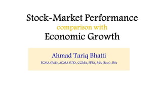 Stock-Market Performance Comparison with Economic Growth
