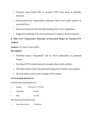 74.DETECTING AI-GENERATED IMAGES WITH CNN AND INTERPRETATION USING ...
