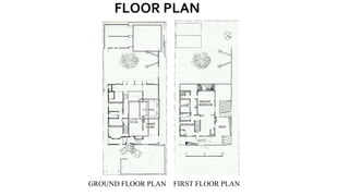 FLOOR PLAN
GROUND FLOOR PLAN FIRST FLOOR PLAN
 