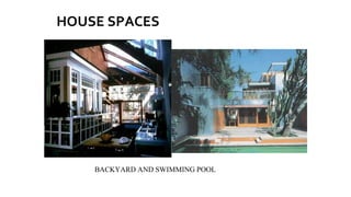 HOUSE SPACES
BACKYARD AND SWIMMING POOL
 