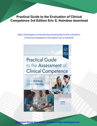Practical Guide to the Evaluation of Clinical Competence 3rd Edition ...