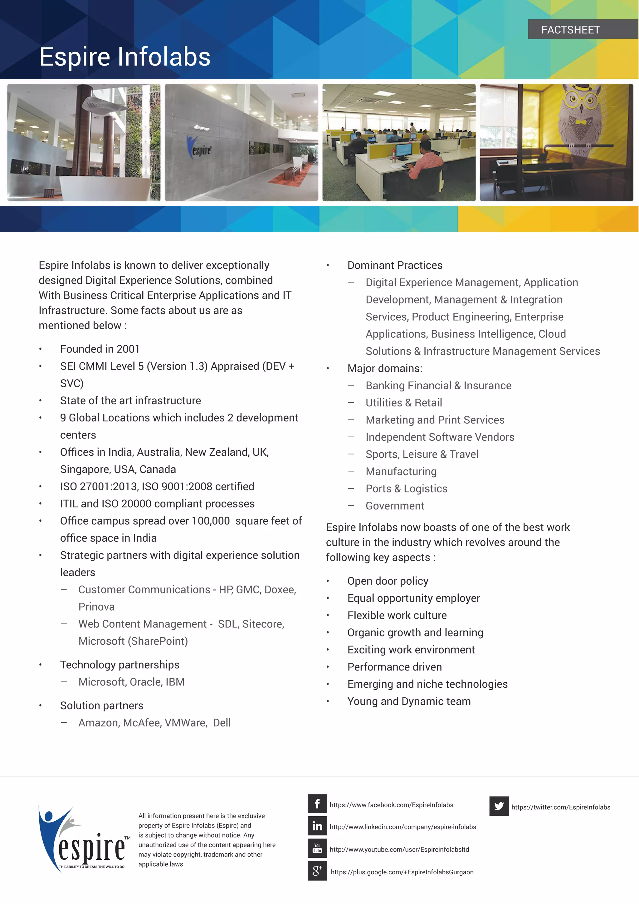 Factsheet-Espire Infolabs | PDF