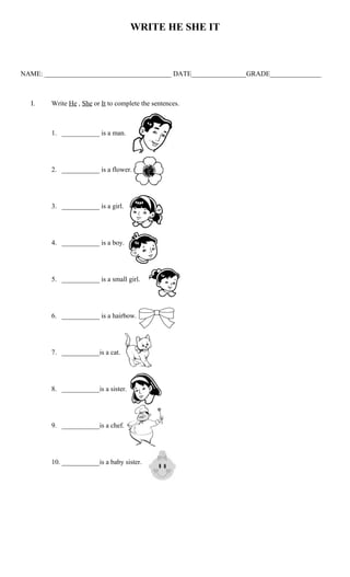 english worksheets kindergarten